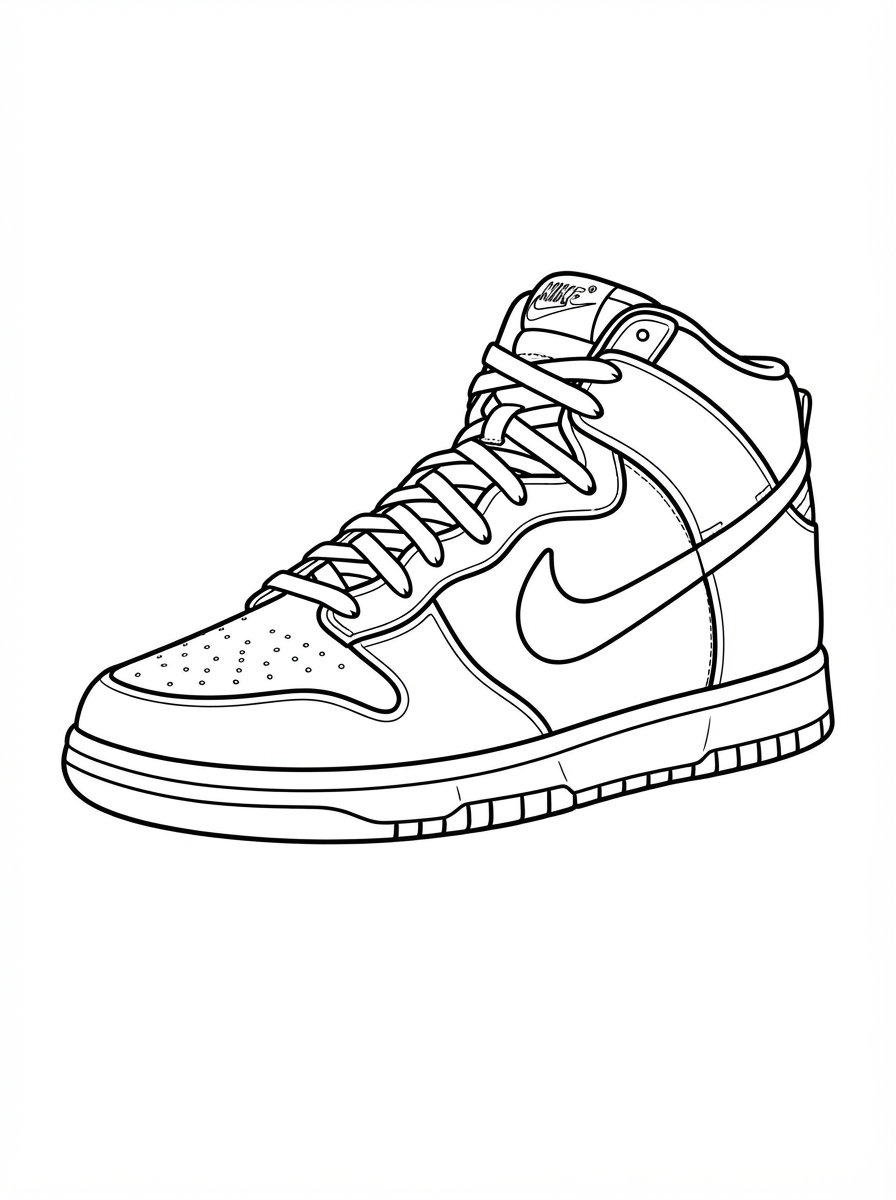 immagini da colorare di Scarpa Nike