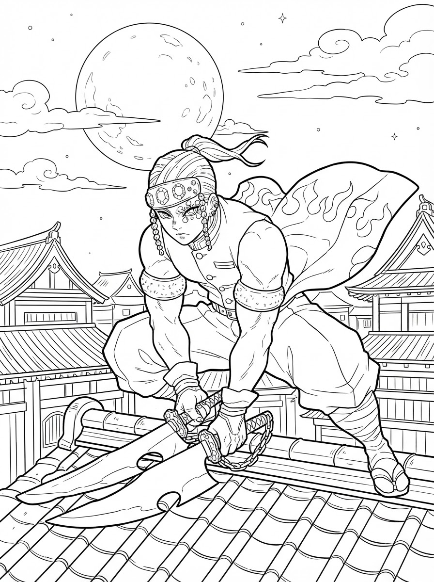 Tengen Uzui 5 Tengen Uzui disegno da colorare