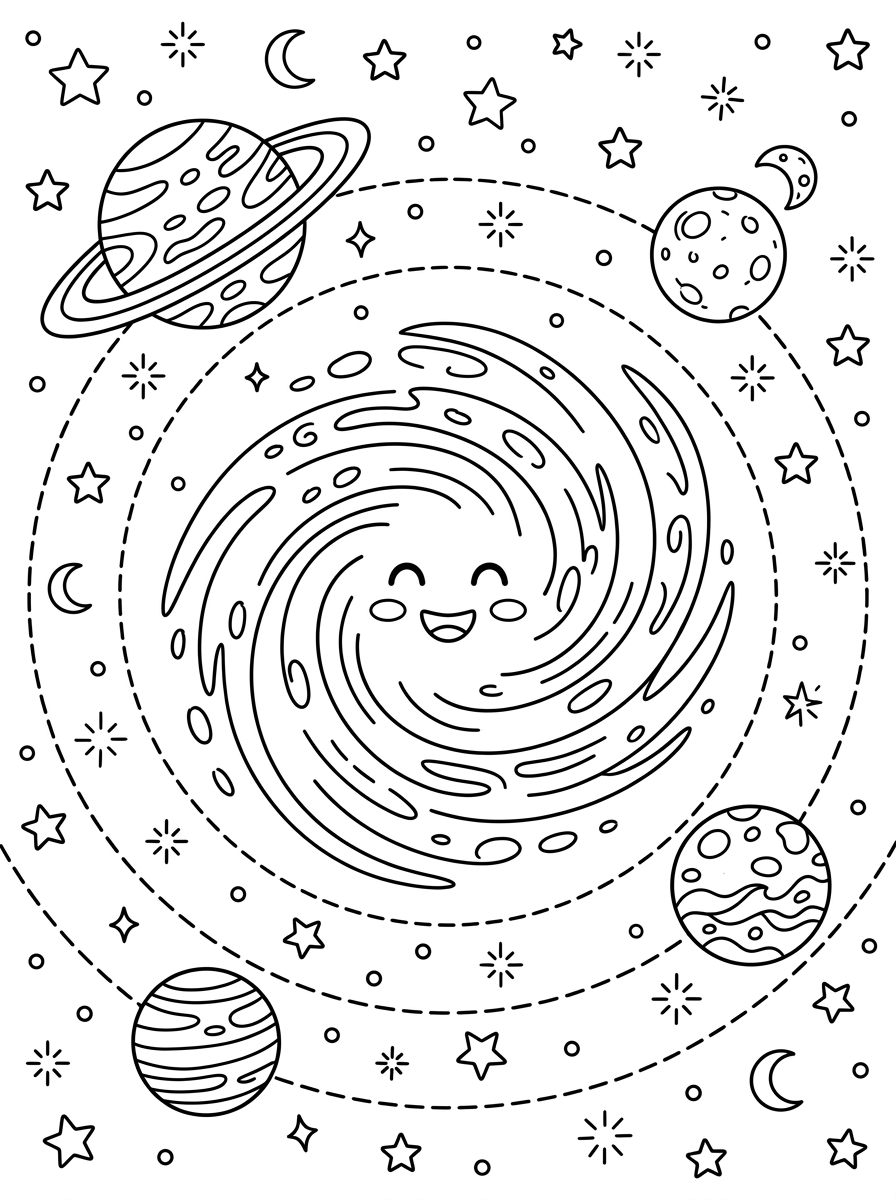 Galassia 21 disegni da colorare gratis per bambini di galassia 1