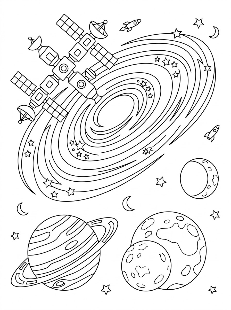 Galassia 19 galassia disegni da colorare per bambini maschi