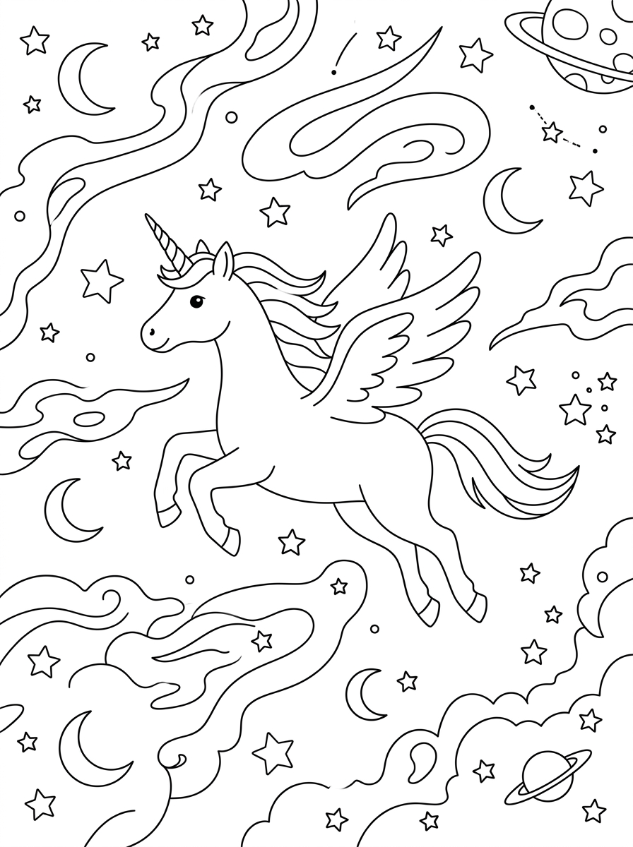 Galassia 14 disegni da colorare gratis per bambini di galassia