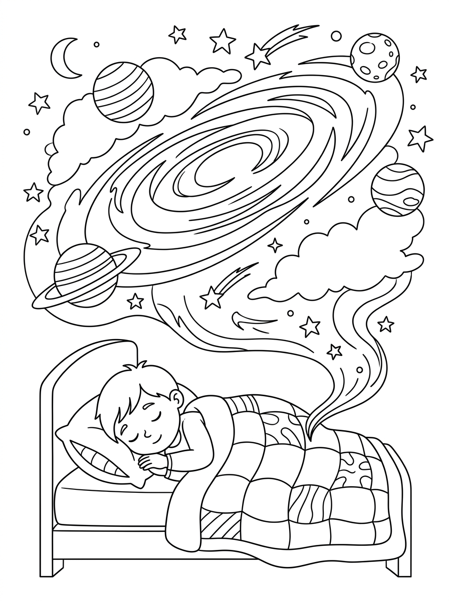 Galassia 4 disegni di galassia da colorare e stampare