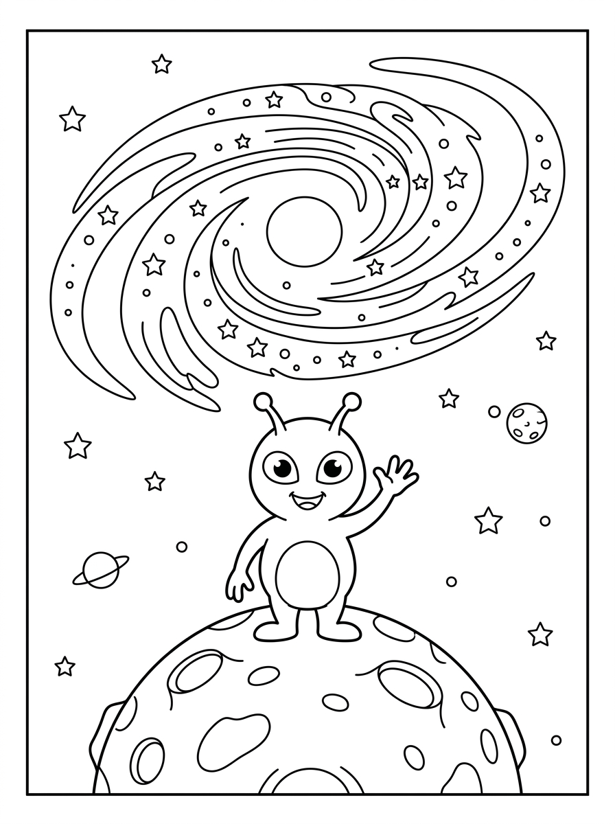 Galassia 5 galassia immagini da colorare per bambini
