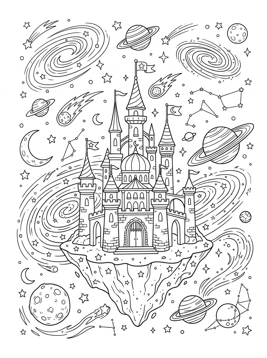 Galassia 10 disegni galassia da colorare e stampare