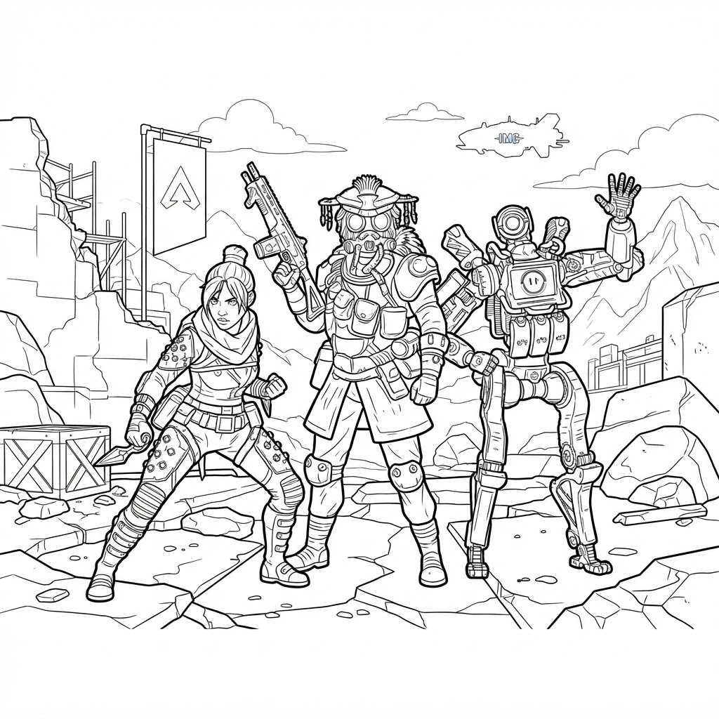 Apex Legends da colorare thumbnail