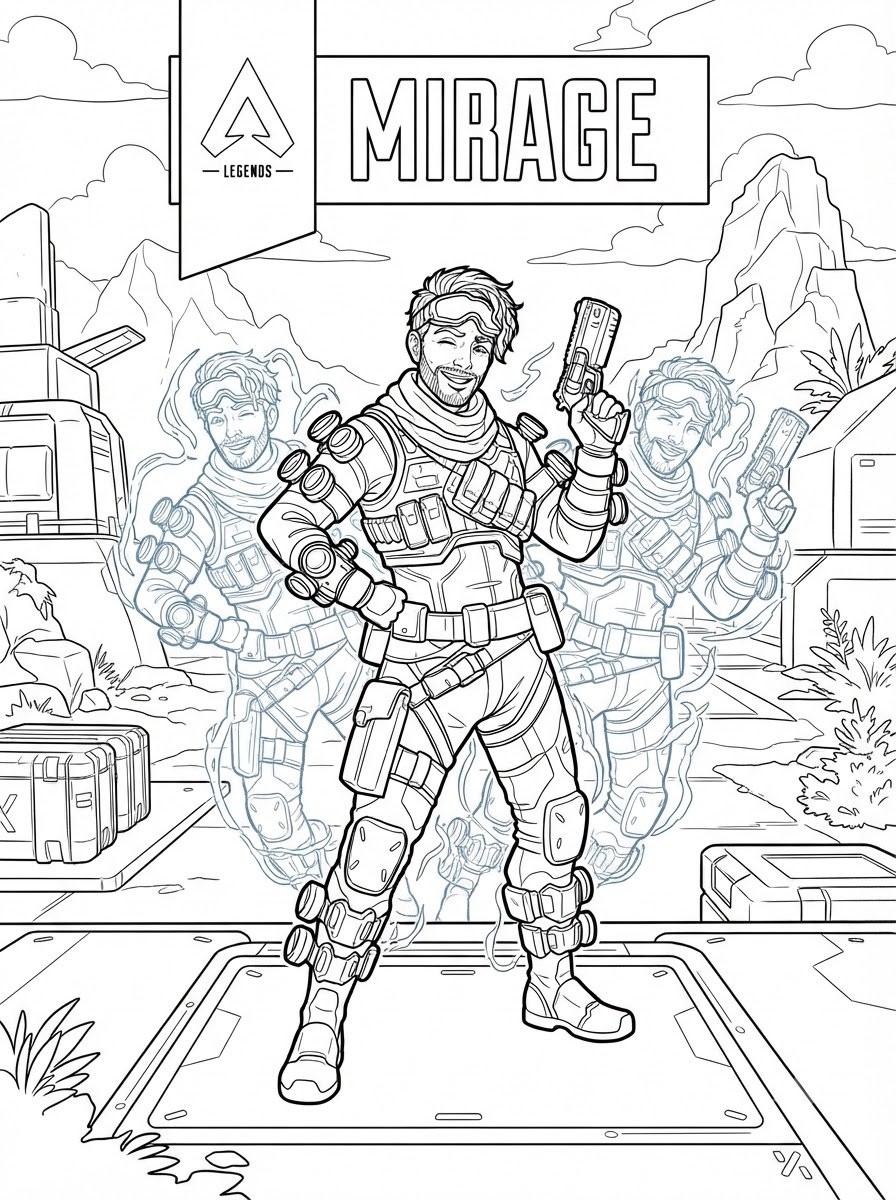 immagini Apex Legends da colorare e stampare