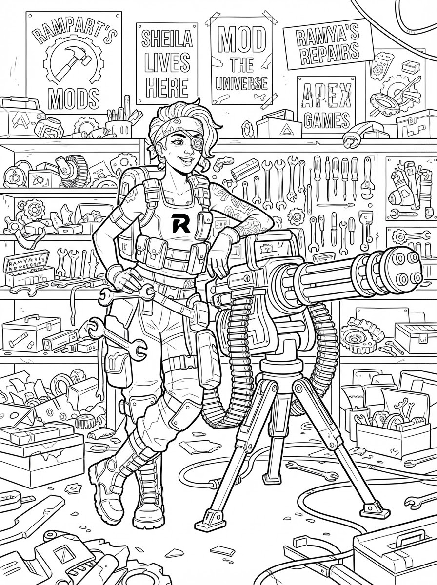 Apex Legends da colorare e stampare pdf 1