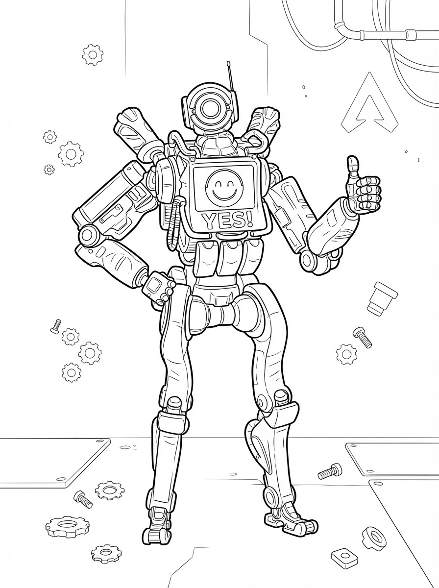 pdf stampare Apex Legends da colorare