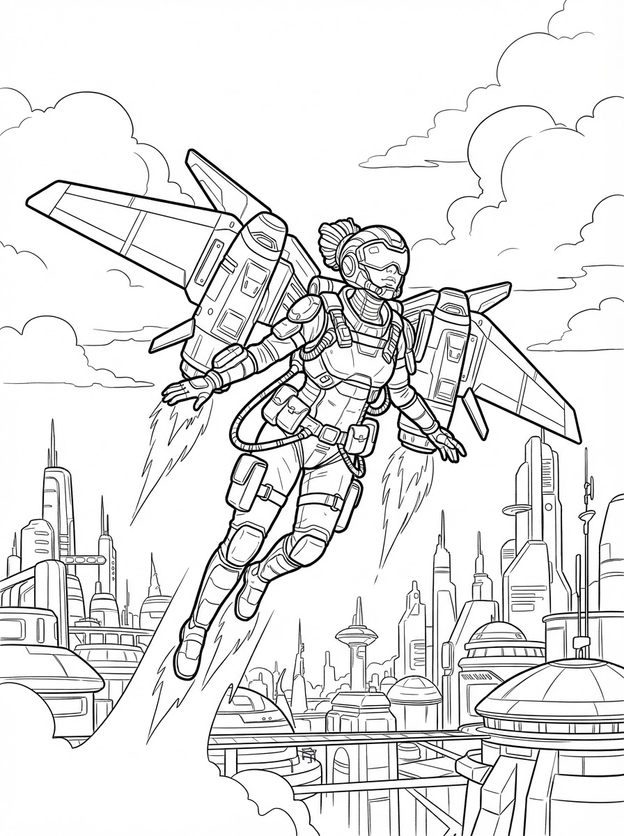 disegno Apex Legends da colorare per bambini