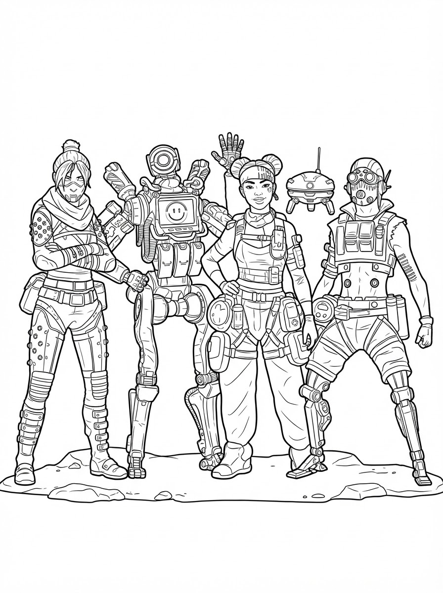 immagine Apex Legends da colorare 2