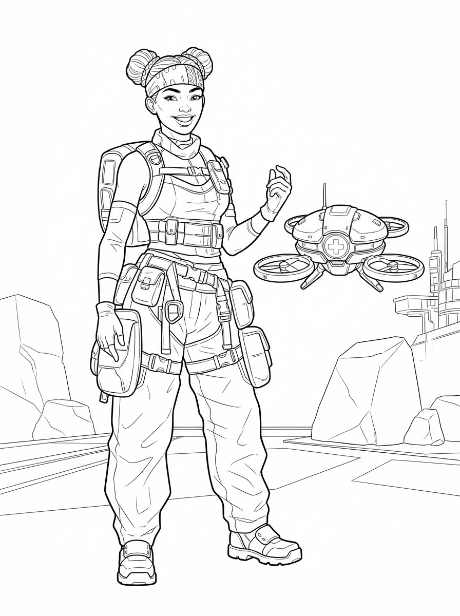 disegno Apex Legends da colorare e stampare