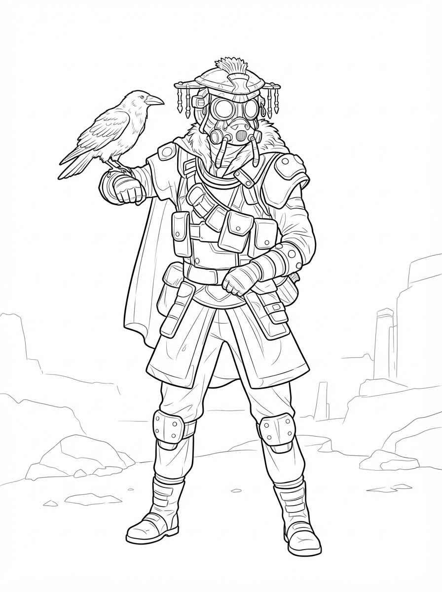 disegni Apex Legends da colorare pdf