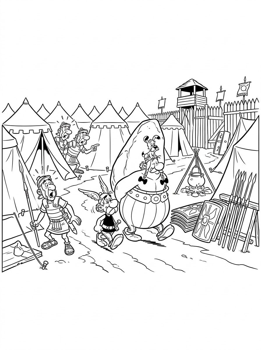 Asterix e Obelix 10 disegni da colorare gratis Asterix e Obelix