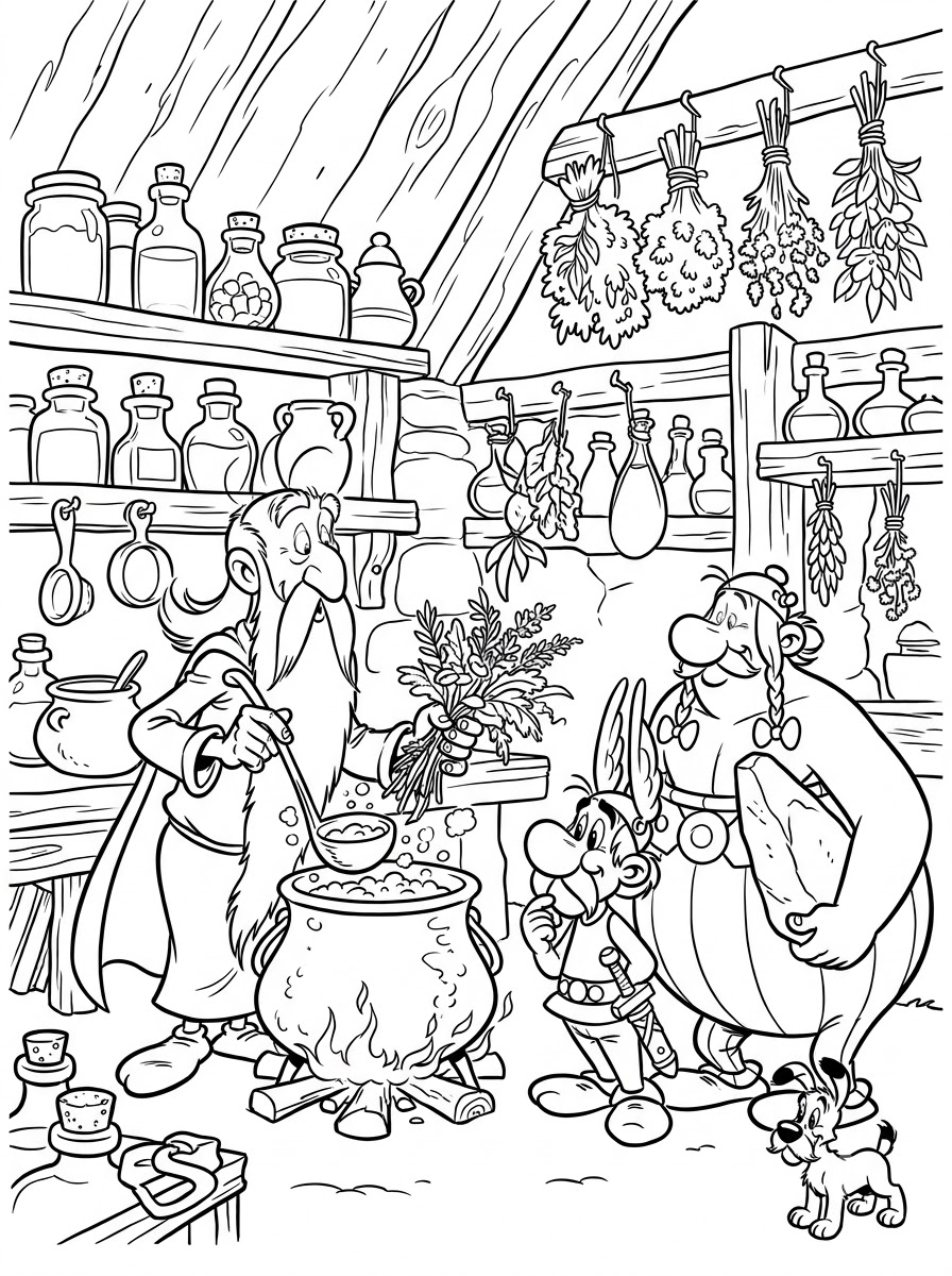 Asterix e Obelix 8 Asterix e Obelix disegni da colorare per bambini maschi