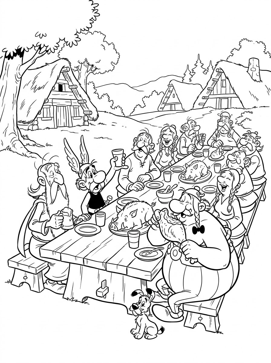 Asterix e Obelix 7 disegni di Asterix e Obelix da colorare e stampare gratis