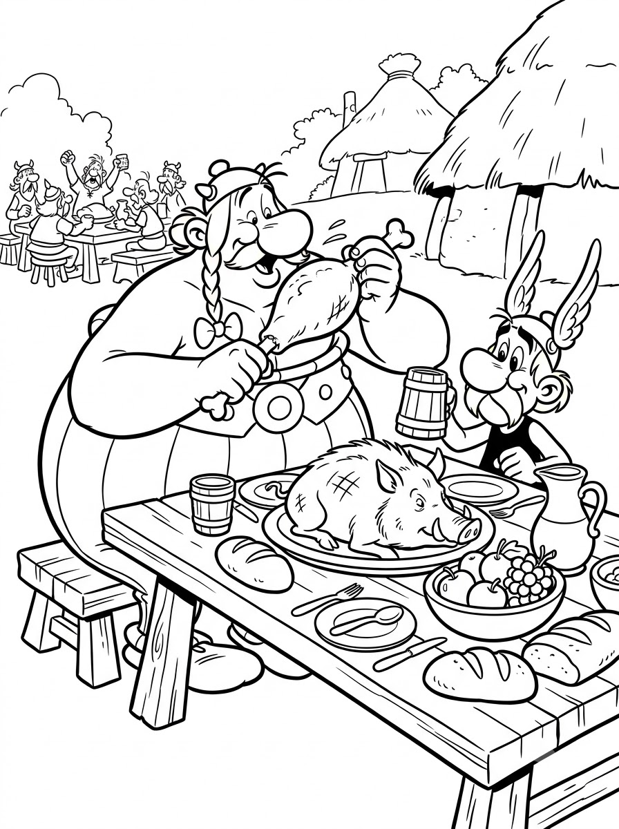 Asterix e Obelix 4 Asterix e Obelix da colorare e stampare