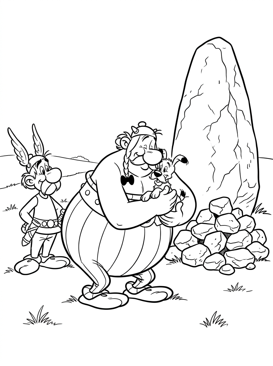 Asterix e Obelix 3 disegni Asterix e Obelix da colorare e stampare