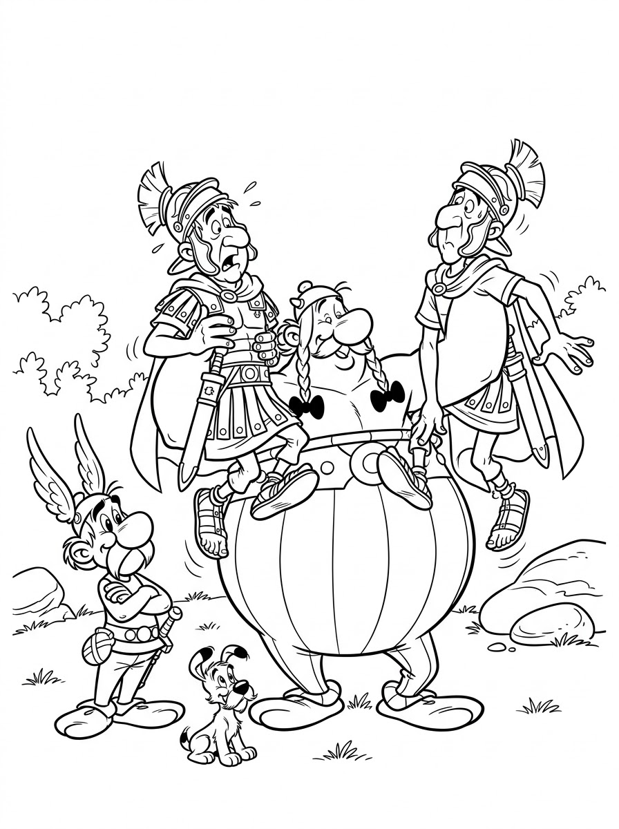Asterix e Obelix 2 immagini da stampare e colorare di Asterix e Obelix