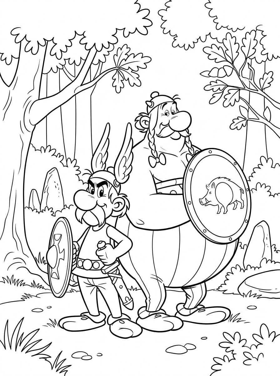 Asterix e Obelix 18 Asterix e Obelix da colorare