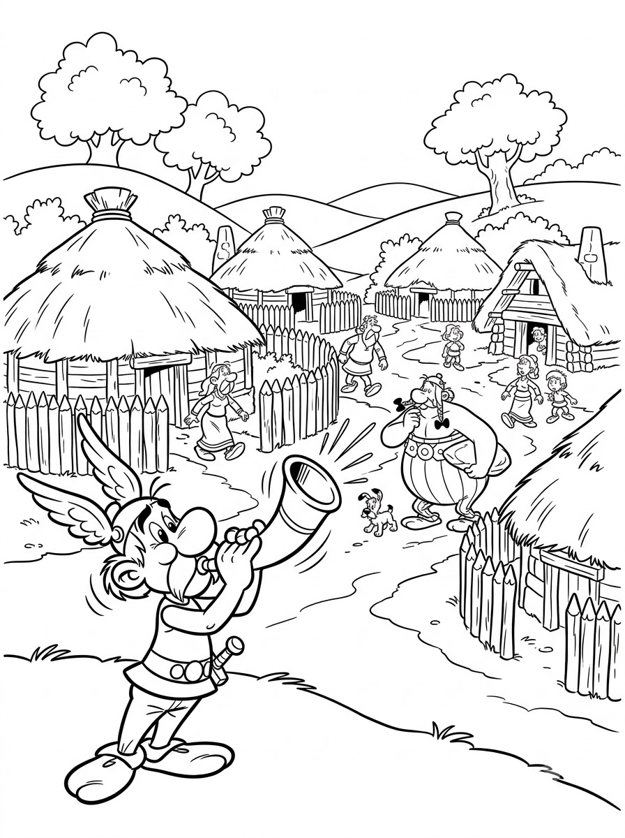 Asterix e Obelix 16 disegni da colorare Asterix e Obelix per bambini