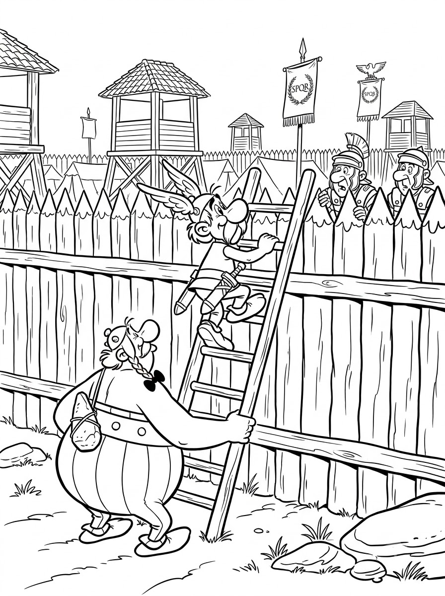 Asterix e Obelix 15 disegni da colorare gratis per bambini di Asterix e Obelix