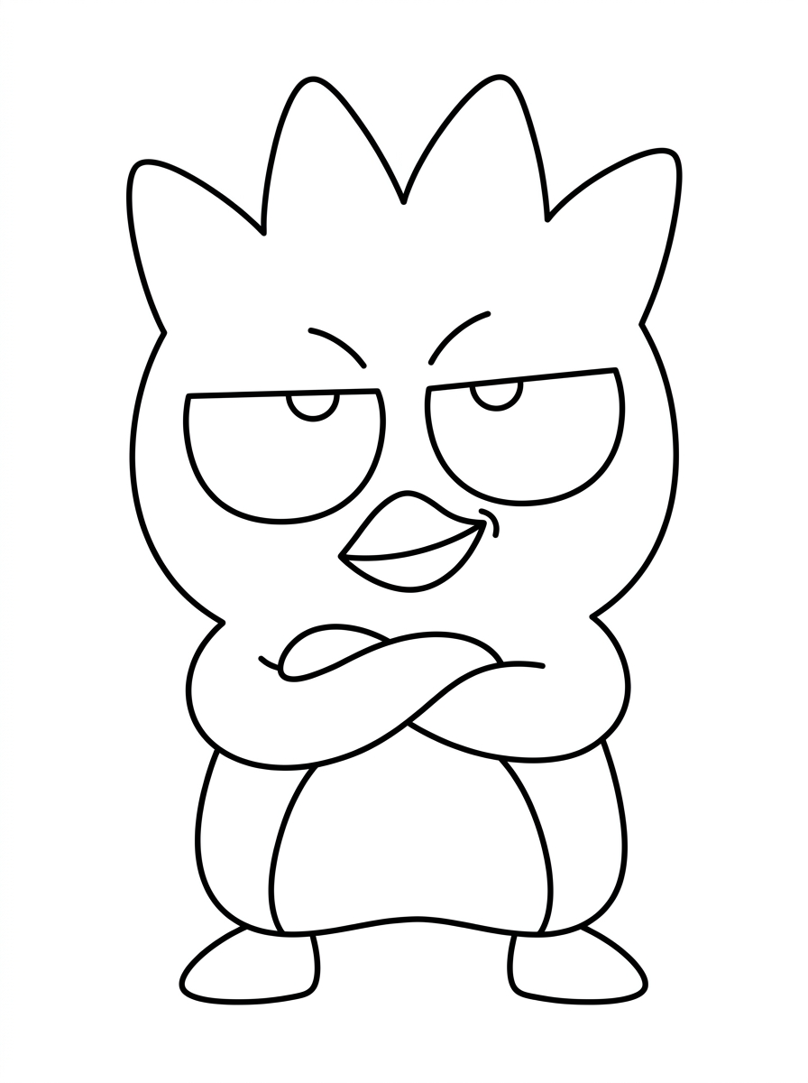 Badtz Maru da stampare e colorare per bambini