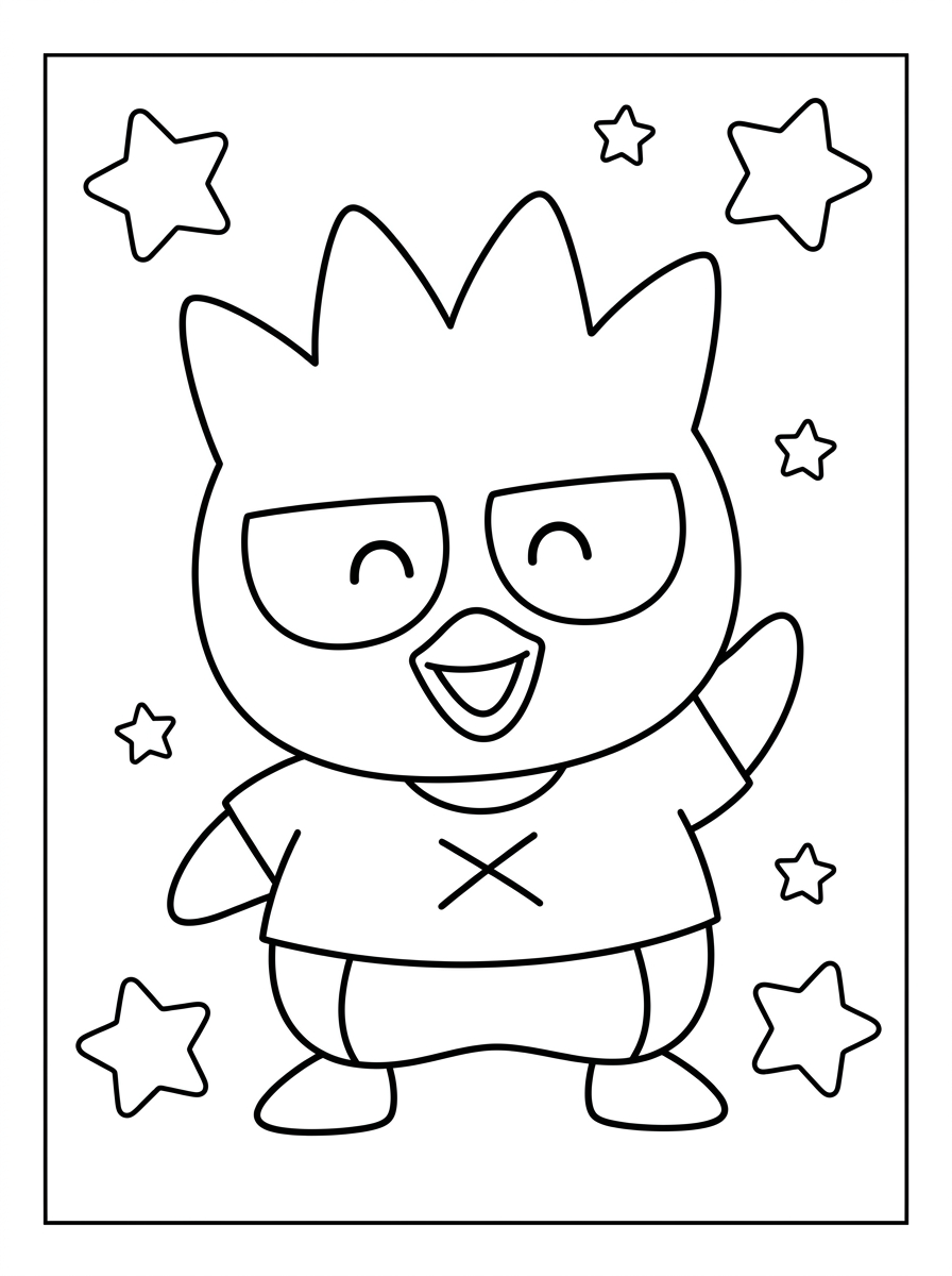 Badtz Maru da colorare e stampare a4