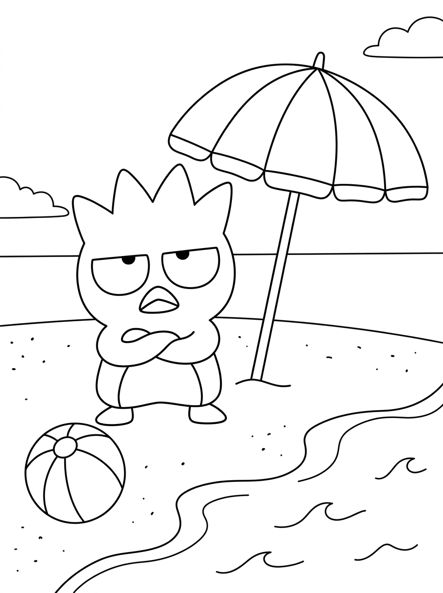 Badtz Maru immagini da colorare per bambini