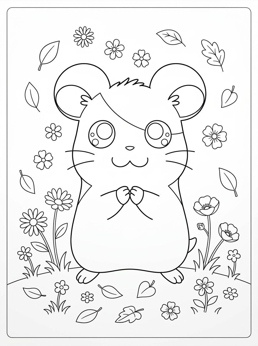 disegni di Hamtaro da colorare e stampare