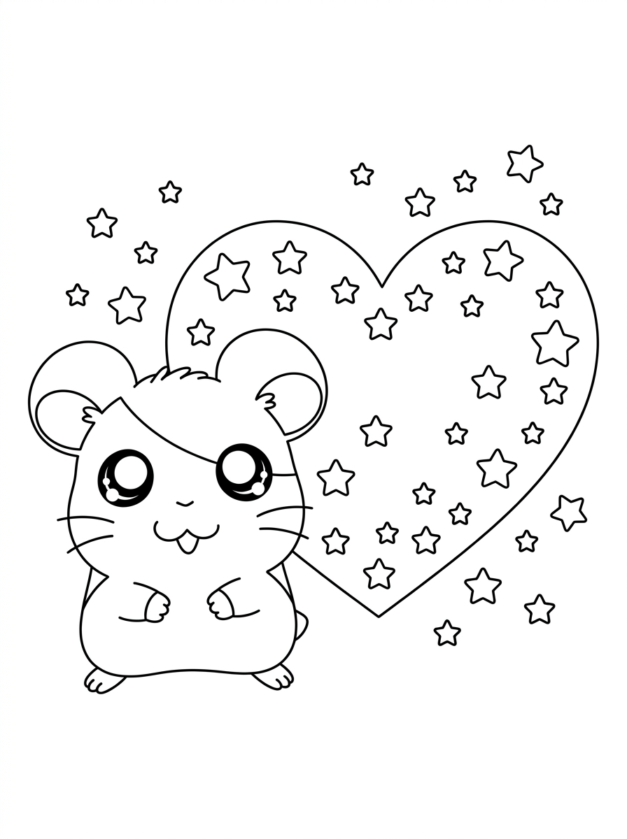 disegni Hamtaro da colorare pdf 1