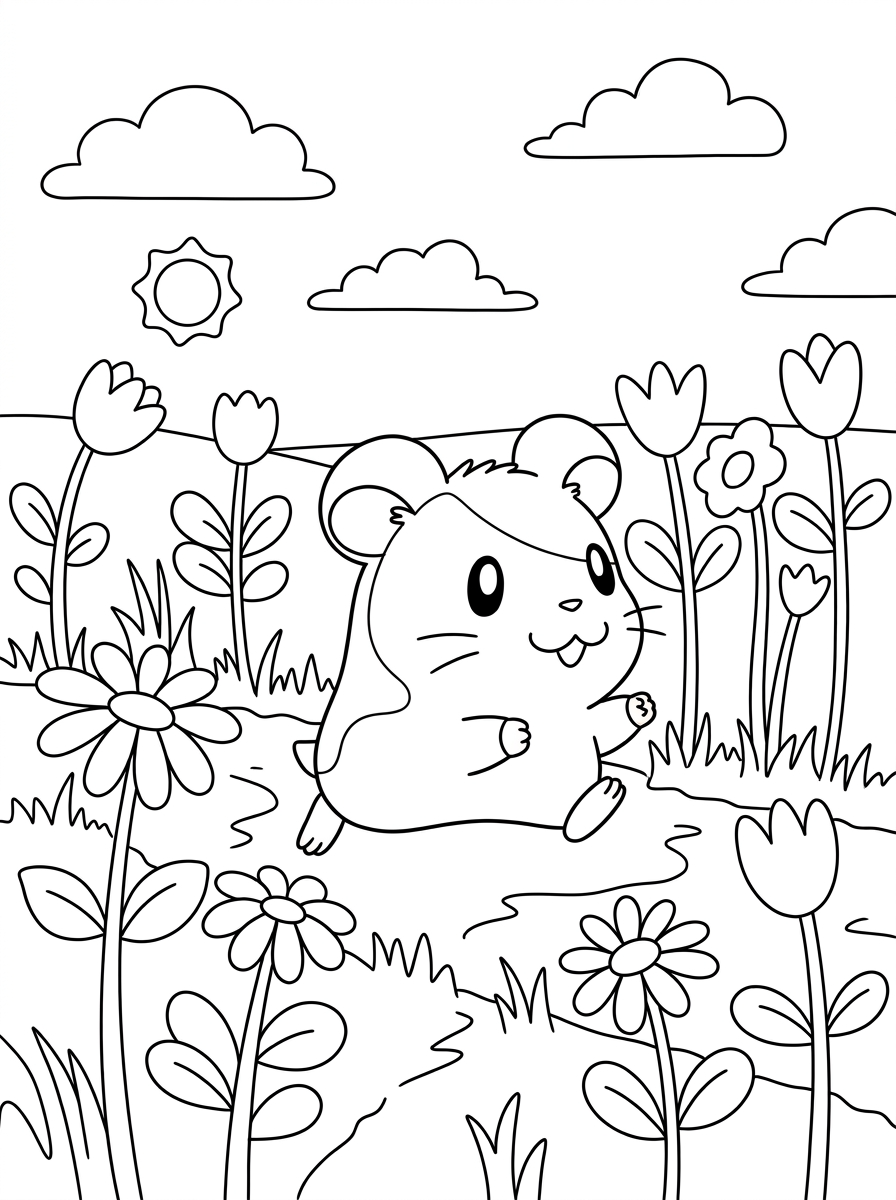 disegni Hamtaro da colorare pdf 2
