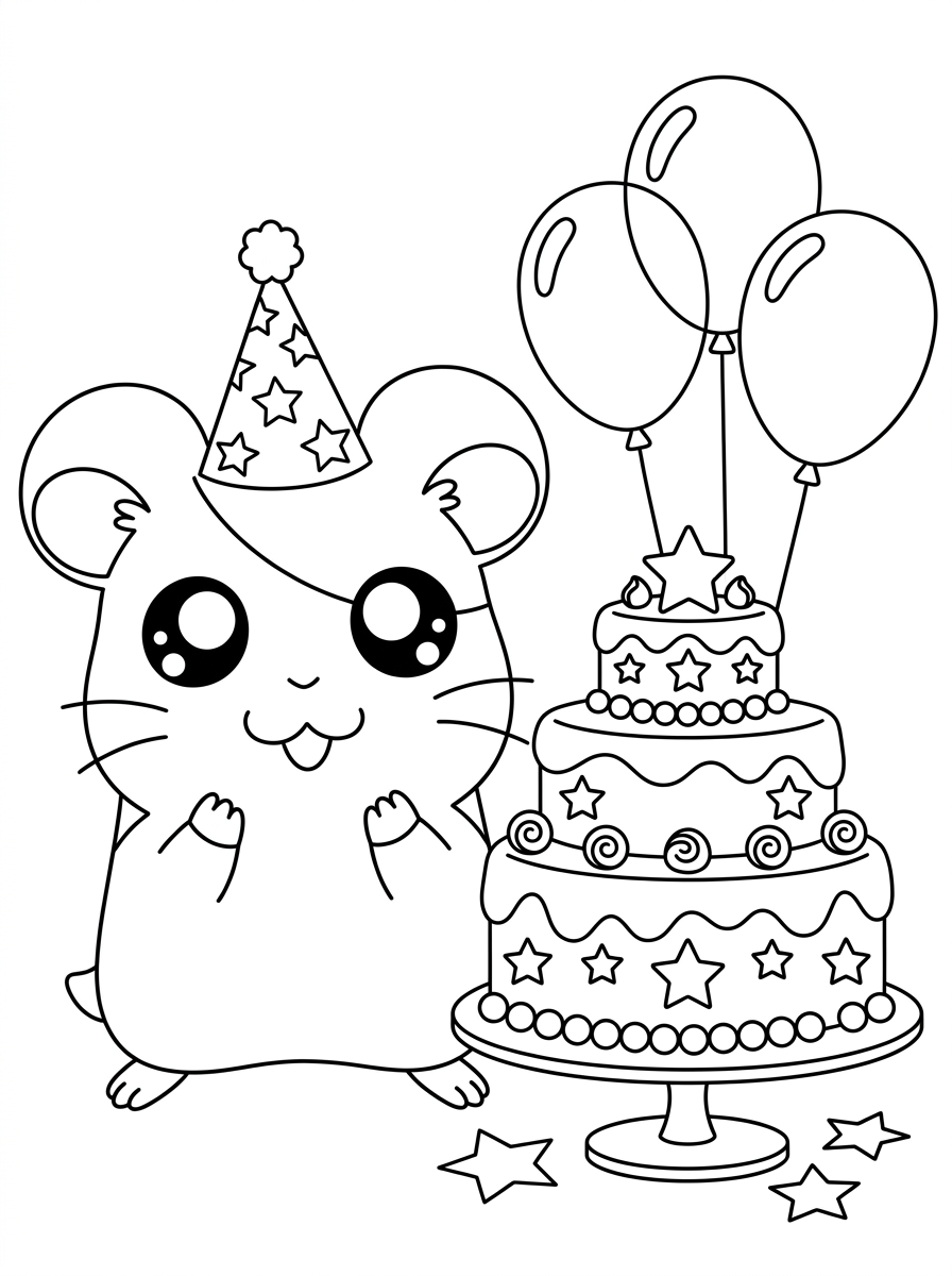 disegni Hamtaro da colorare pdf