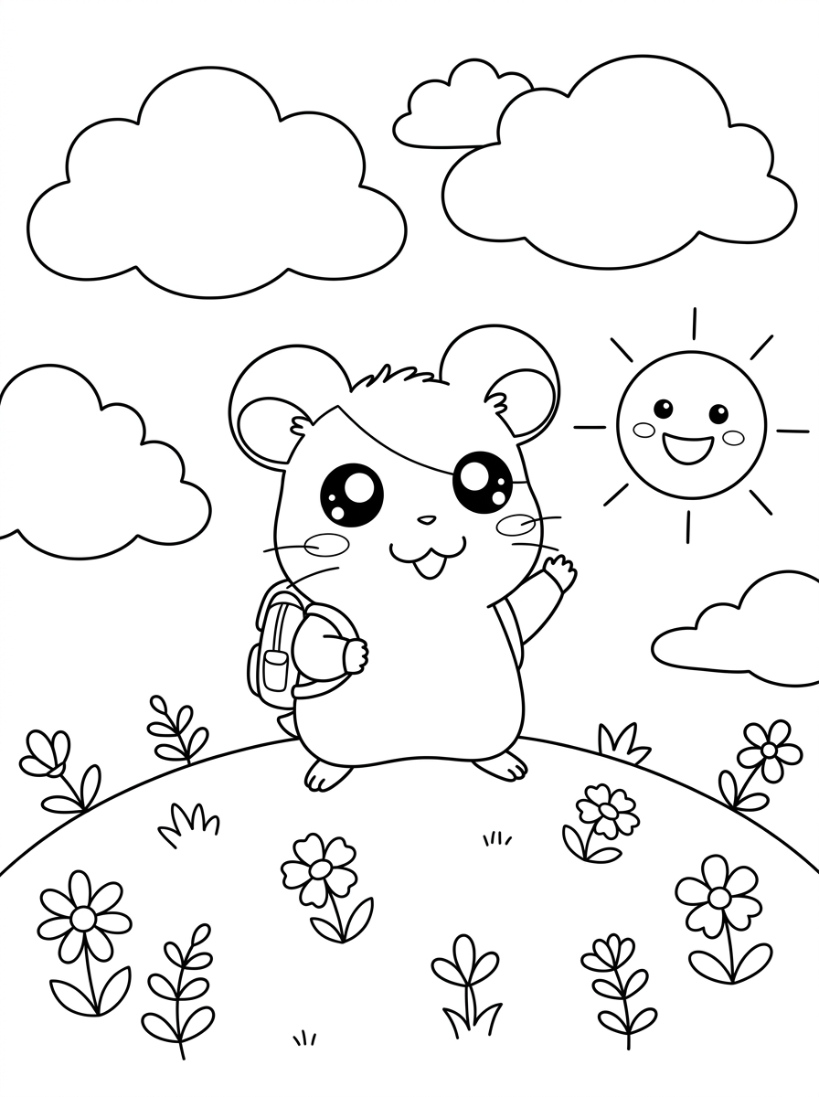 Hamtaro disegno da colorare