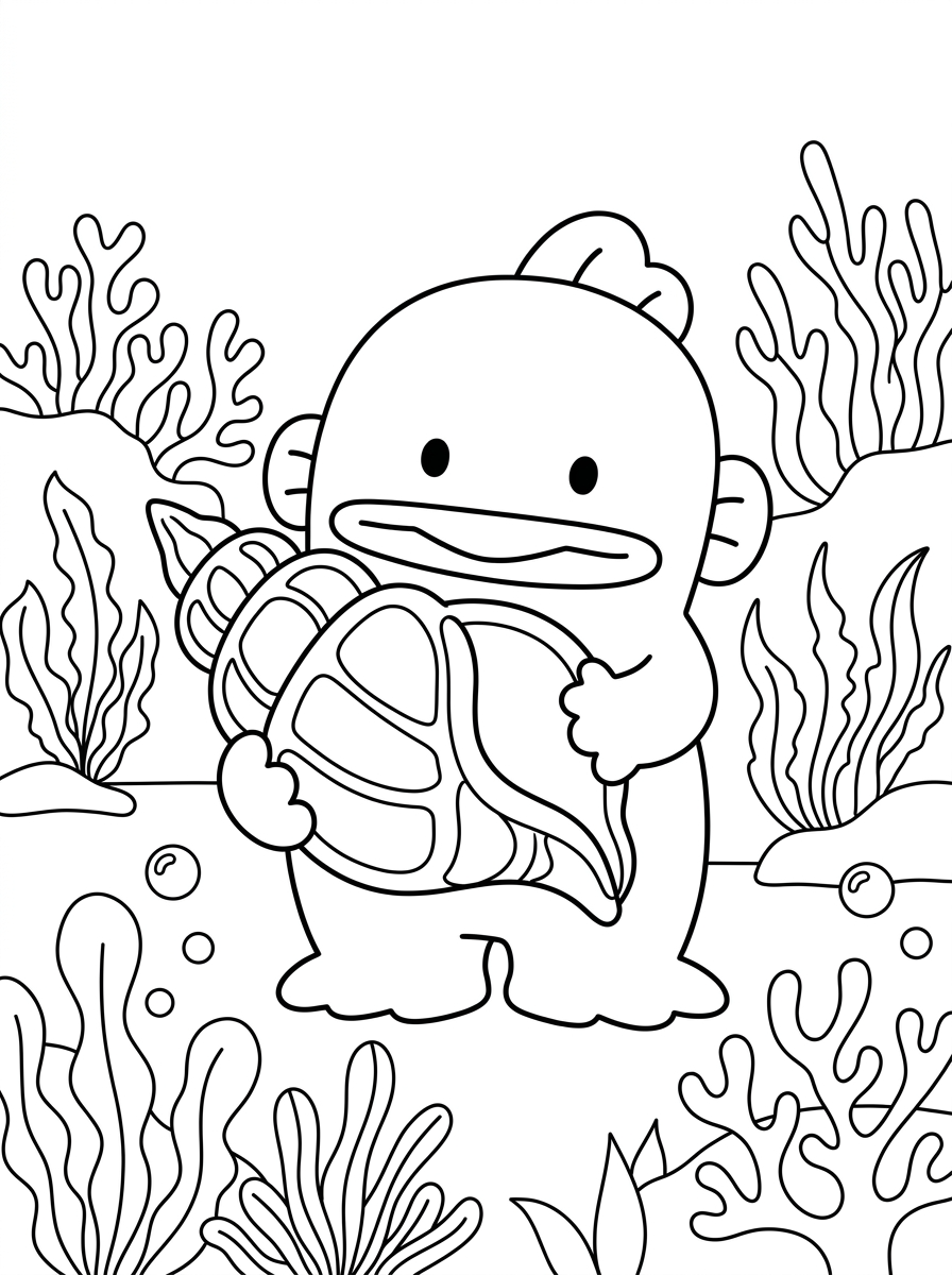 disegno Hangyodon da colorare 1