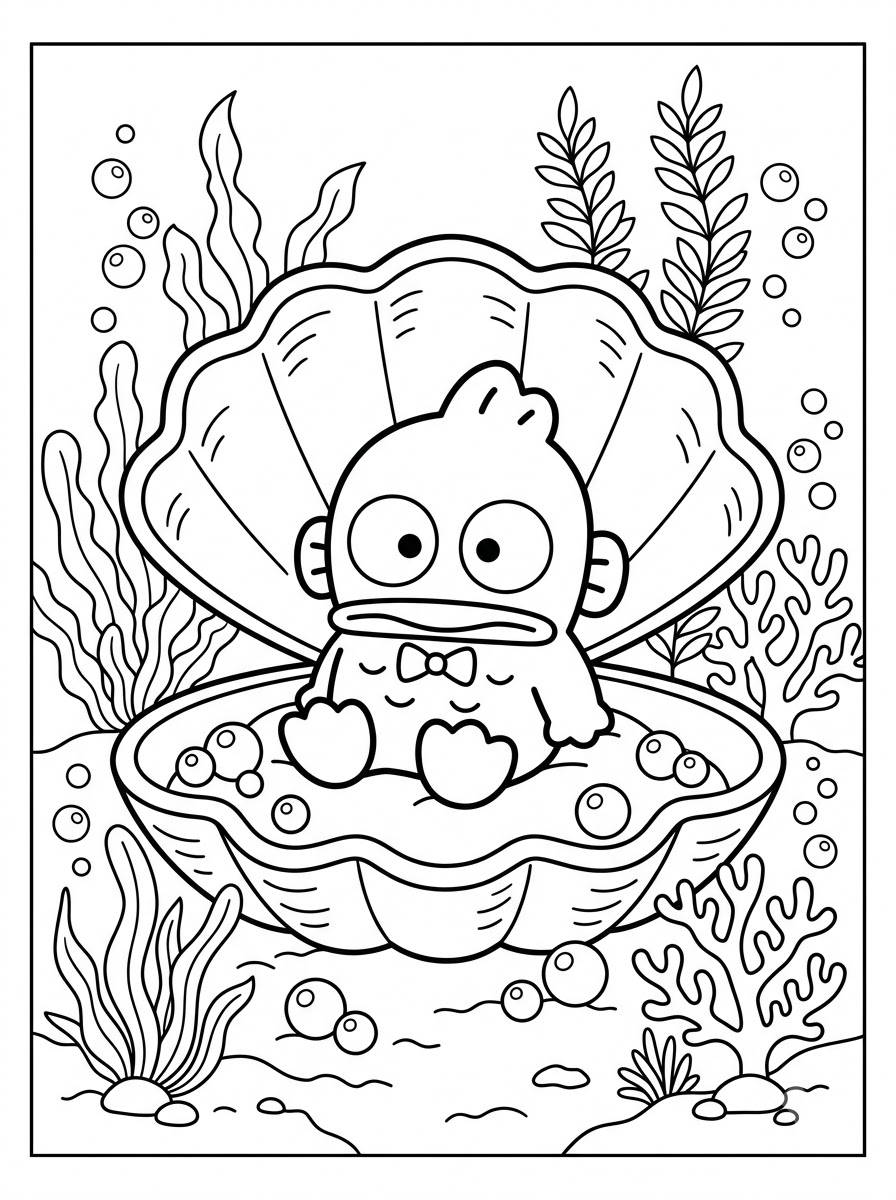 da colorare Hangyodon disegno facile bambini