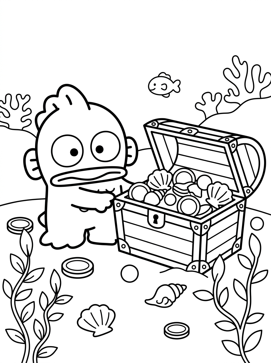 disegni da colorare per bambini pdf Hangyodon