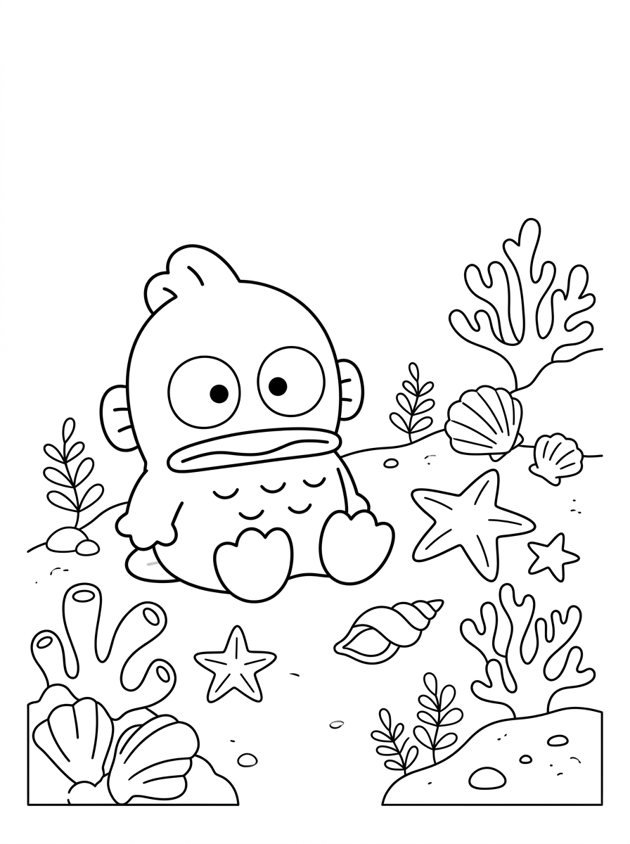 disegni da colorare Hangyodon pdf