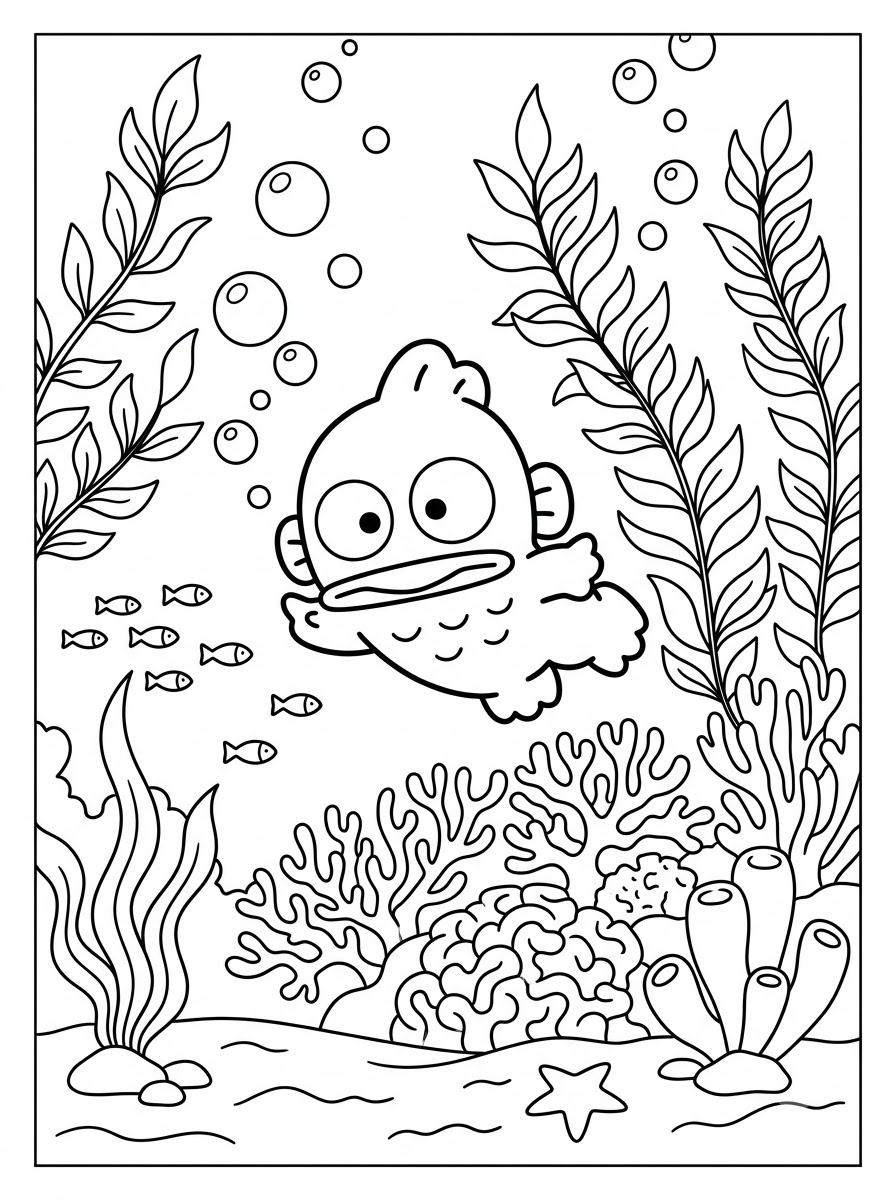 disegni da colorare gratis Hangyodon