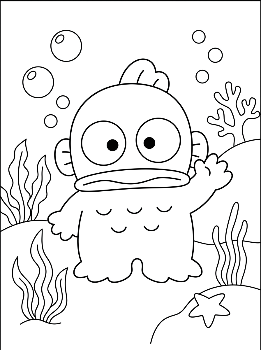 disegno Hangyodon da colorare e stampare
