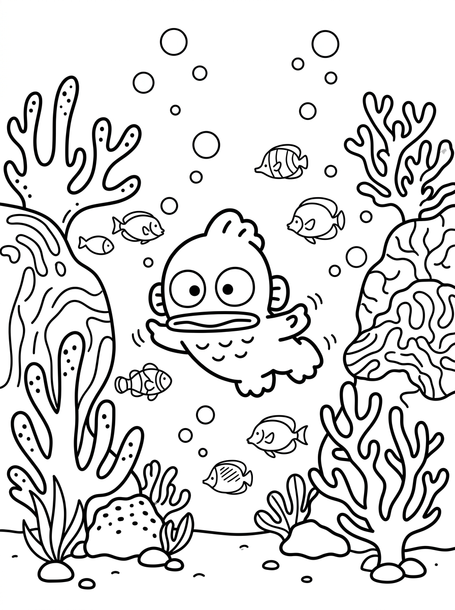 disegni Hangyodon da colorare pdf
