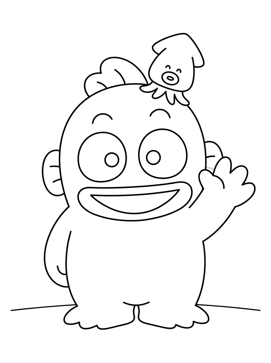 disegni da colorare Hangyodon da stampare