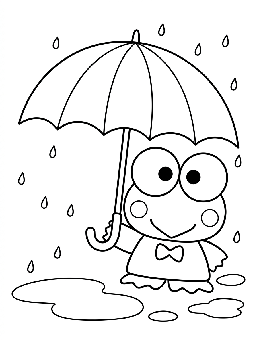 immagini da colorare Keroppi gratis