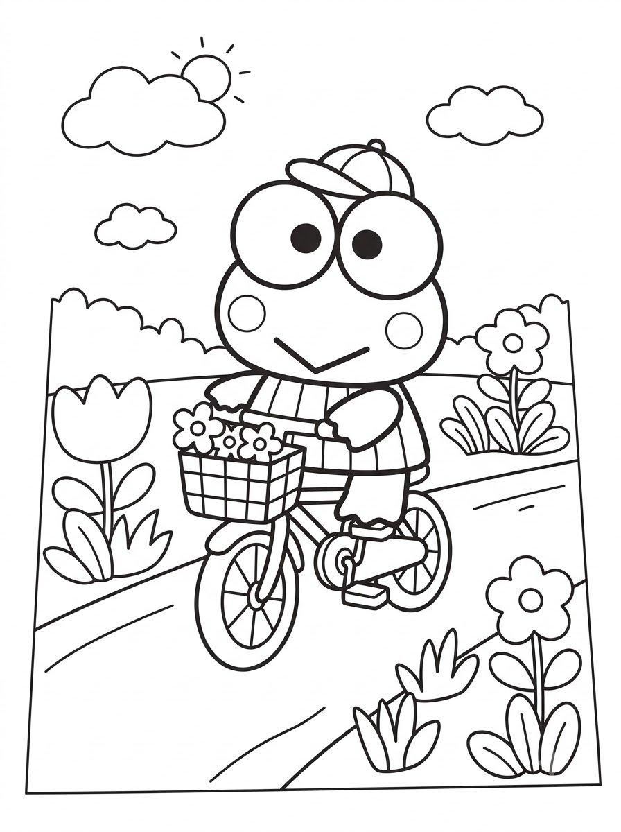 disegni di Keroppi da colorare per bambini