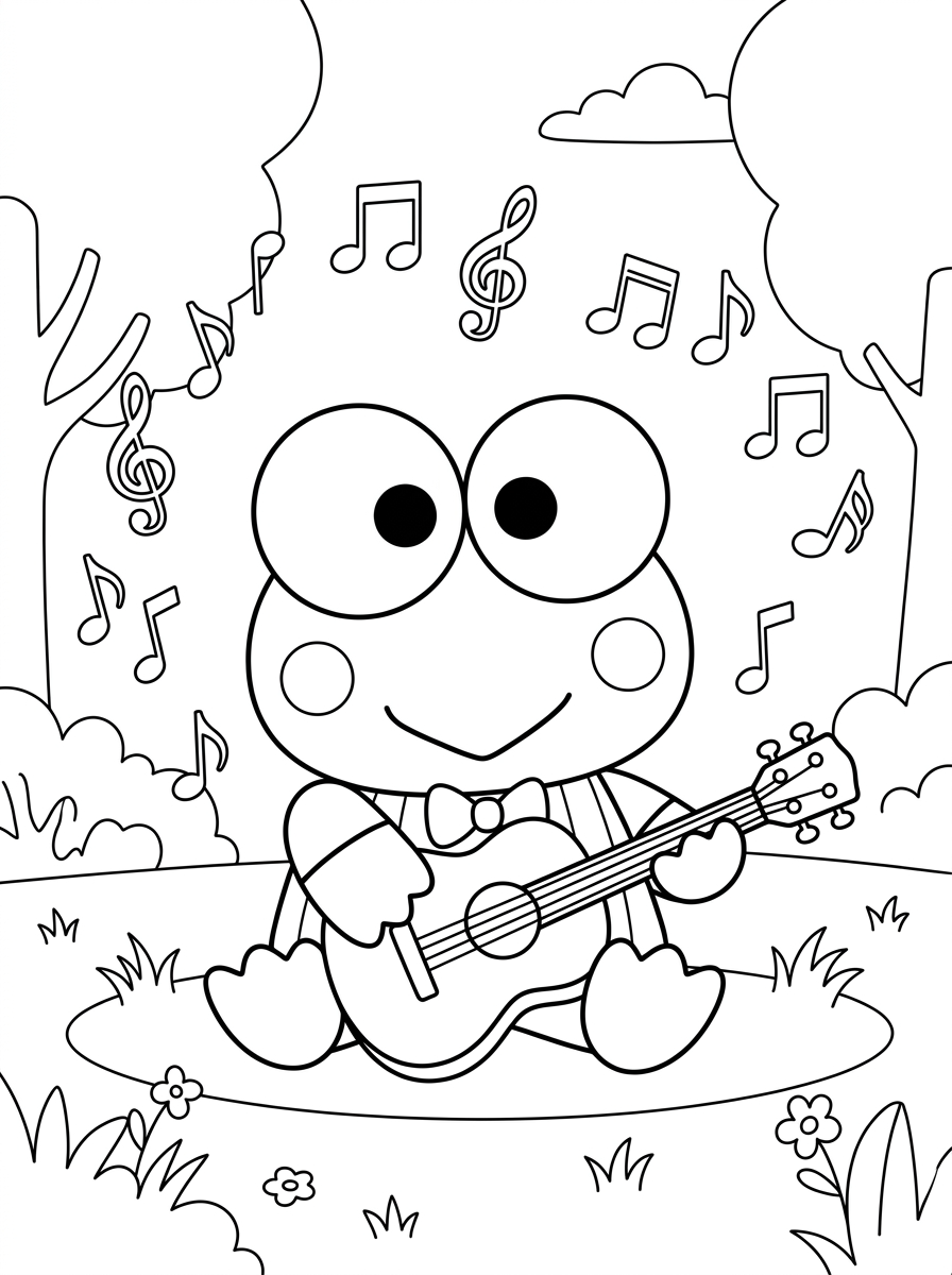 pdf stampare Keroppi da colorare