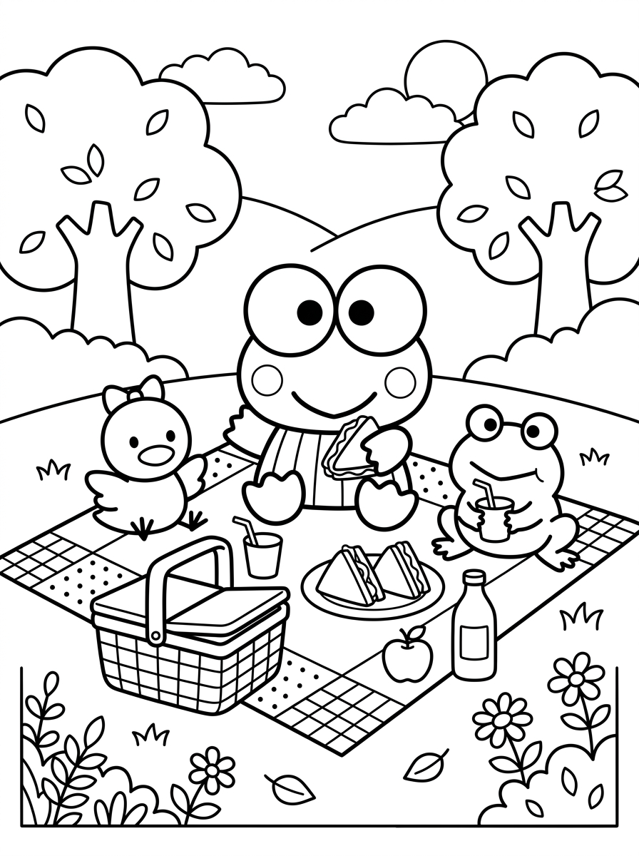 disegno Keroppi da colorare