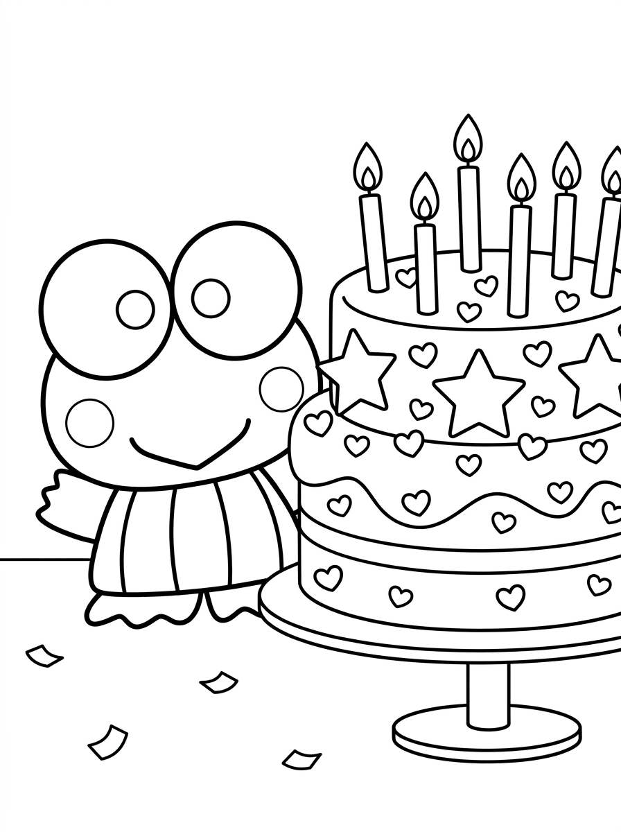 Keroppi da colorare