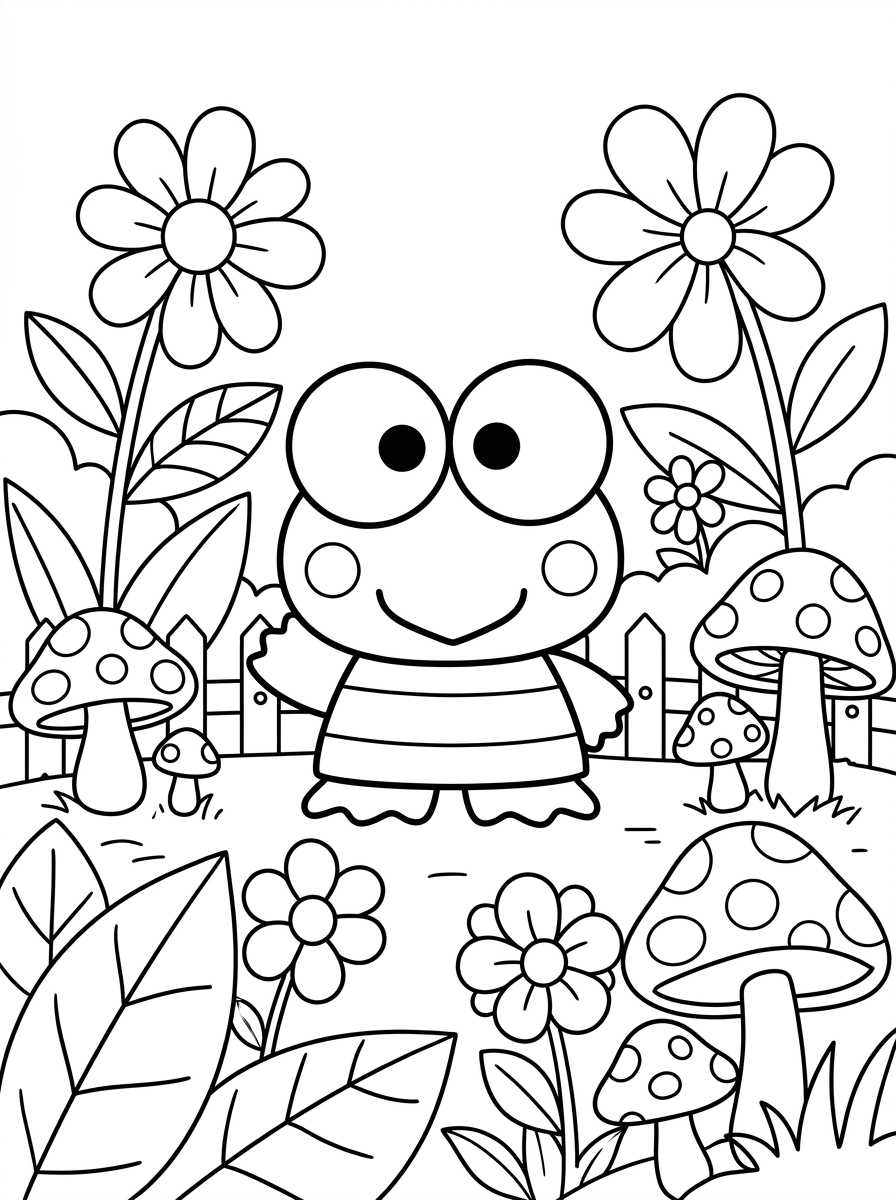 disegni Keroppi da colorare gratis