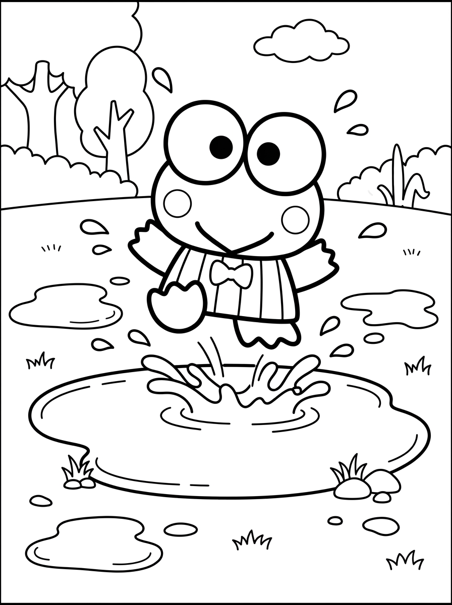 immagini da stampare e colorare di Keroppi 1