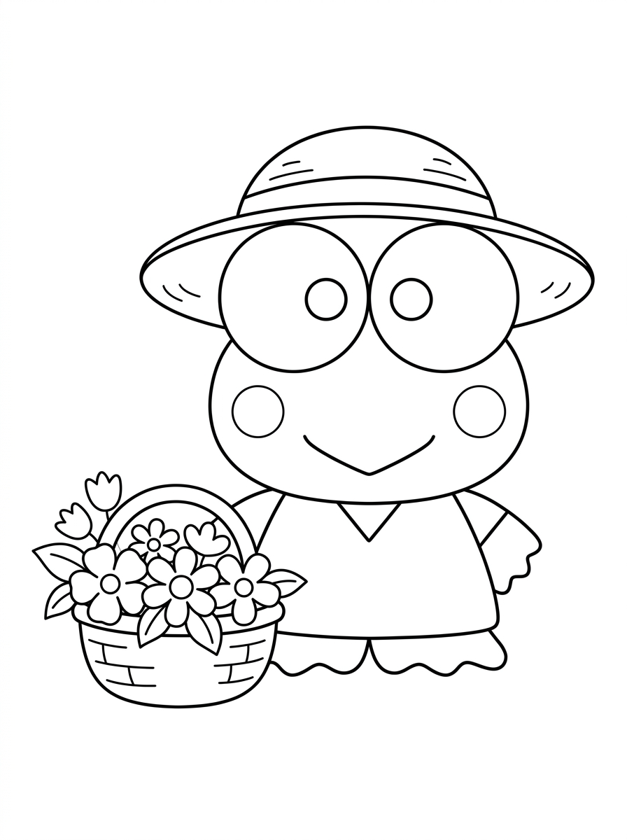 disegni da colorare Keroppi da stampare