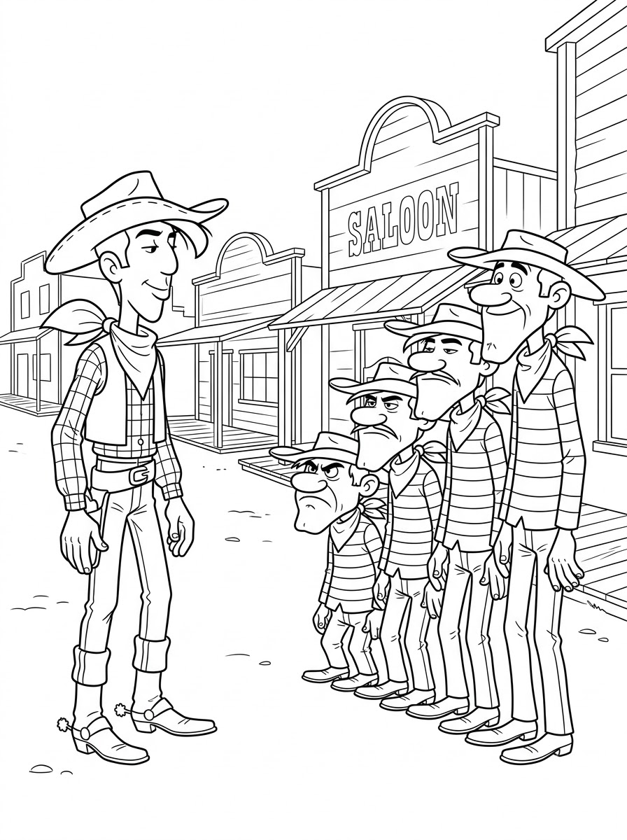 Lucky Luke 11 Lucky Luke da colorare e stampare pdf